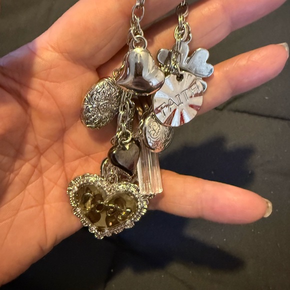 5 for 35 Silver Heart Charm bracelet - Picture 2 of 3